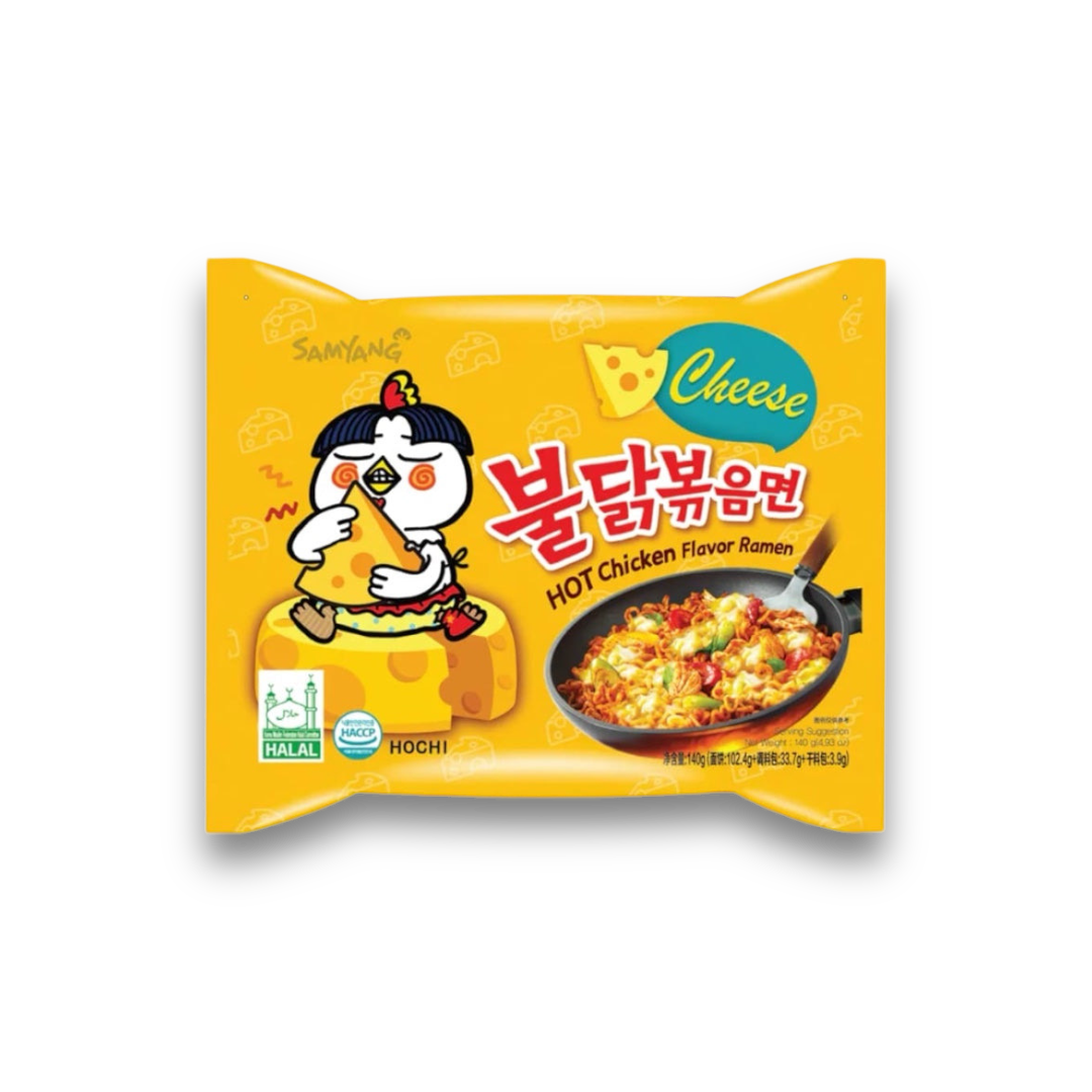 Buldak Ramen Noodles Hot Chicken Cheese, 140g